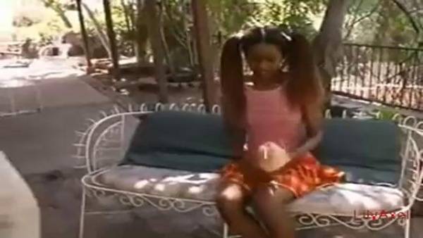 Black teen with pigtails and dirty ideas on her mind is fucking one of her neighbors on tubepornebony.com