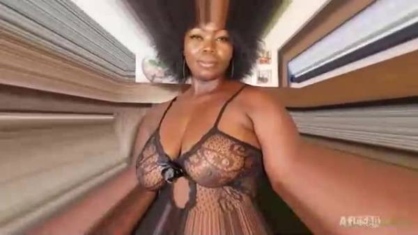 Voluptuous Ebony woman in erotic bodystocking is cheating on her partner and enjoying it a lot on tubepornebony.com