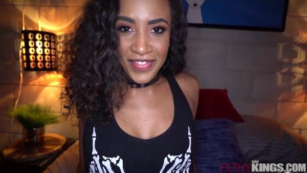 Ebony Teen Takes Big Dick Pounding Early in Porn Career - Rough sex on tubepornebony.com