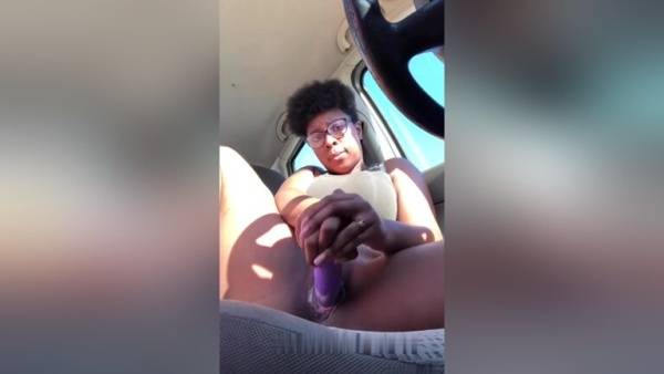 Thicc Ebony Teen Creamy Car Pussy Play on tubepornebony.com