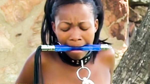 Ebony Cheating Whore Public Outdoor Punishment on tubepornebony.com