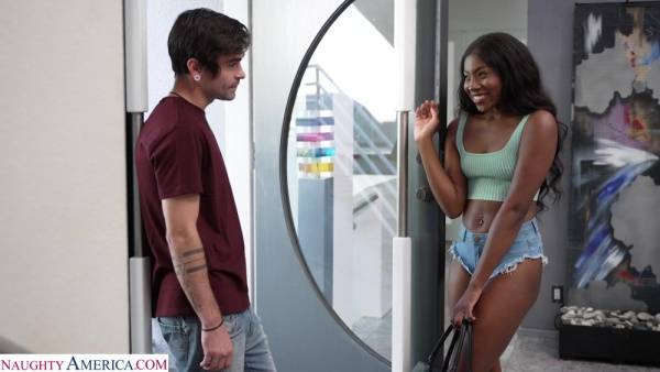 Ebony teen takes proper white inches for a few wild spins on tubepornebony.com