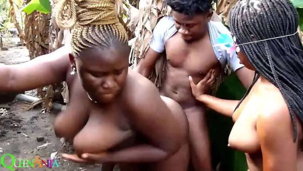 African Gift & Friends: Outdoor Ebony Party with Big Cocks - India - South Africa - Nigeria on tubepornebony.com